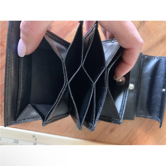 Buxton Leather Minimizer Wallet & Coin Purse Genuine Black Leather - Picture 7 of 10